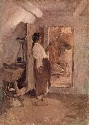 Nicolae Grigorescu, Old Woman Sewing